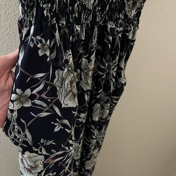 Emma jumpsuit romper elastic waist front pockets S/M - Picture 2 of 7